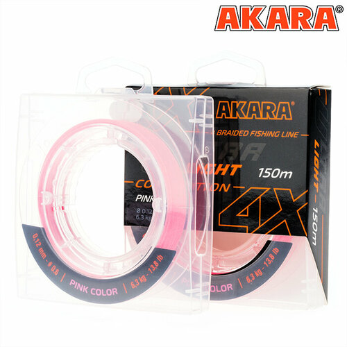 шнур рыболовный плетеный akara ultra light competition pink 150 м 0 10 Шнур Akara Ultra Light Competition Pink 150 м 0,12