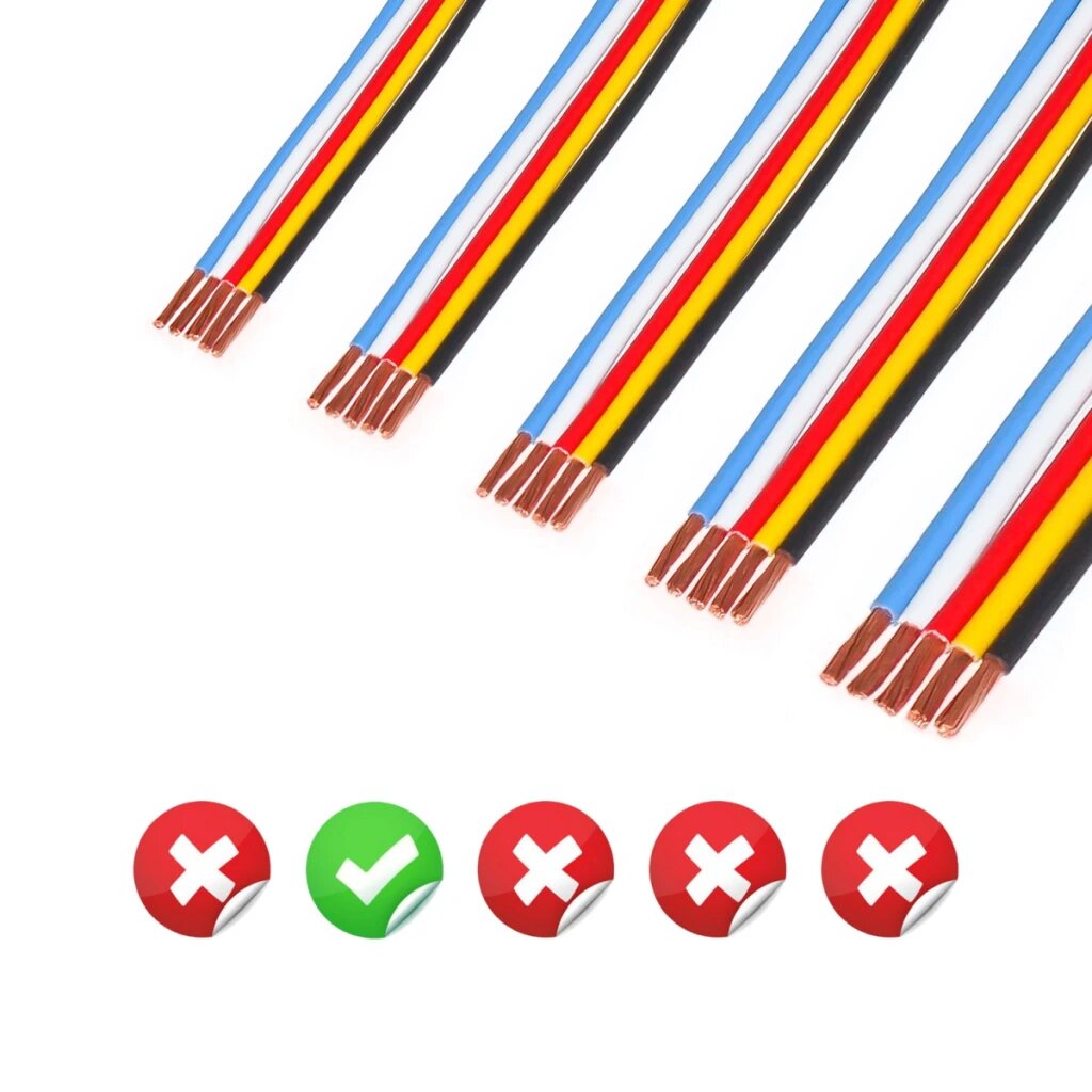 Провод электропроводки 0,75 мм (5 м) "SLON" (Спектр 5 цветов)