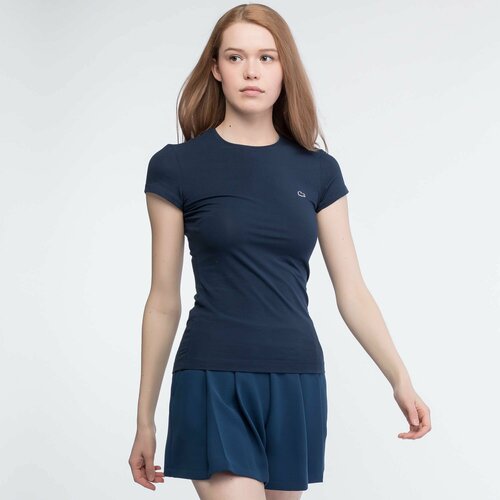 wepbel casual slim fit dress women Футболка LACOSTE, размер T34, синий