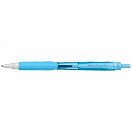 Ручка шариковая автоматическая UNI Jetstream SX-101-07FL, 0.7 мм, синий, корпус бирюзовый