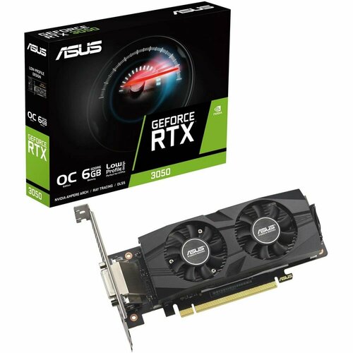 Видеокарта ASUS RTX3050-O6G-LP-BRK RTX3050 DVI HDMI DP6G D6 24999₽