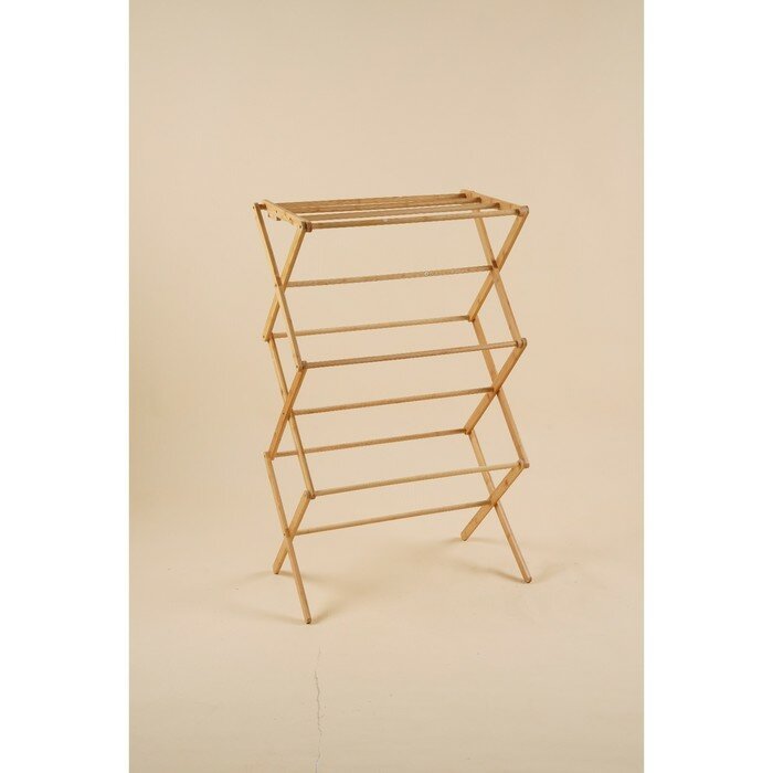 Сушилка для белья SL Home «Альберо», напольная, складная, бамбук, 63,5×36,5×106,5 см