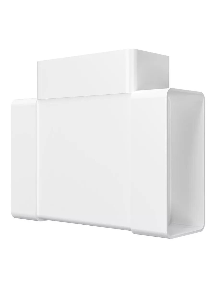 Тройник ERA 511ТПП, 55х110 мм, пластик, прямоугольный, полистирол — фото 1