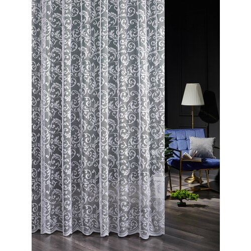 Тюль Kosta home вензеля ширина 600 длинна 270 см. цвет Белый