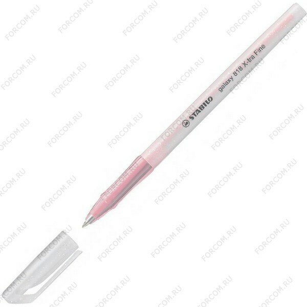 Ручка шариковая Stabilo Galaxy 818  XF 0 30 мм  цвет корпуса розовый дымчатый  цвет чернил  Розовый  STABILO 818 56XF 