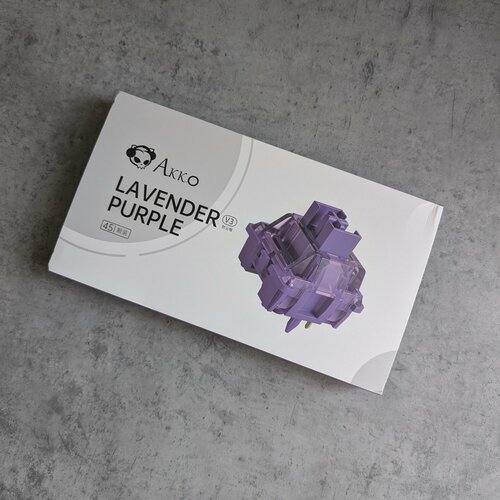 Cвитчи Akko Lavender Purple Pro для клавиатуры 45шт, 5pin