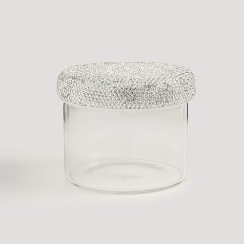 Изображение товара Емкость для хранения, 10х9 см, 450 мл, стекло Б/стразы, Crystal decor