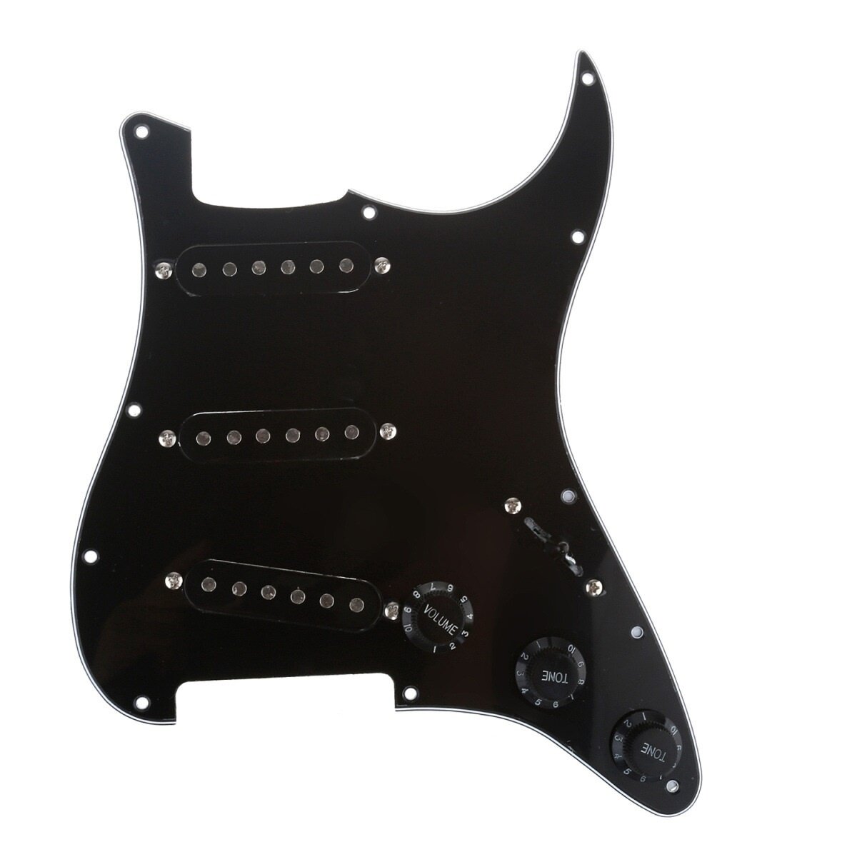 Панель с электроникой SSS STRAT, Musiclily M053, черная