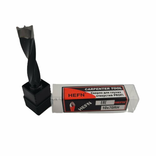 Сверло присадочное усиленное глухое 12х70 S 10x20 RH PROFI HEFN