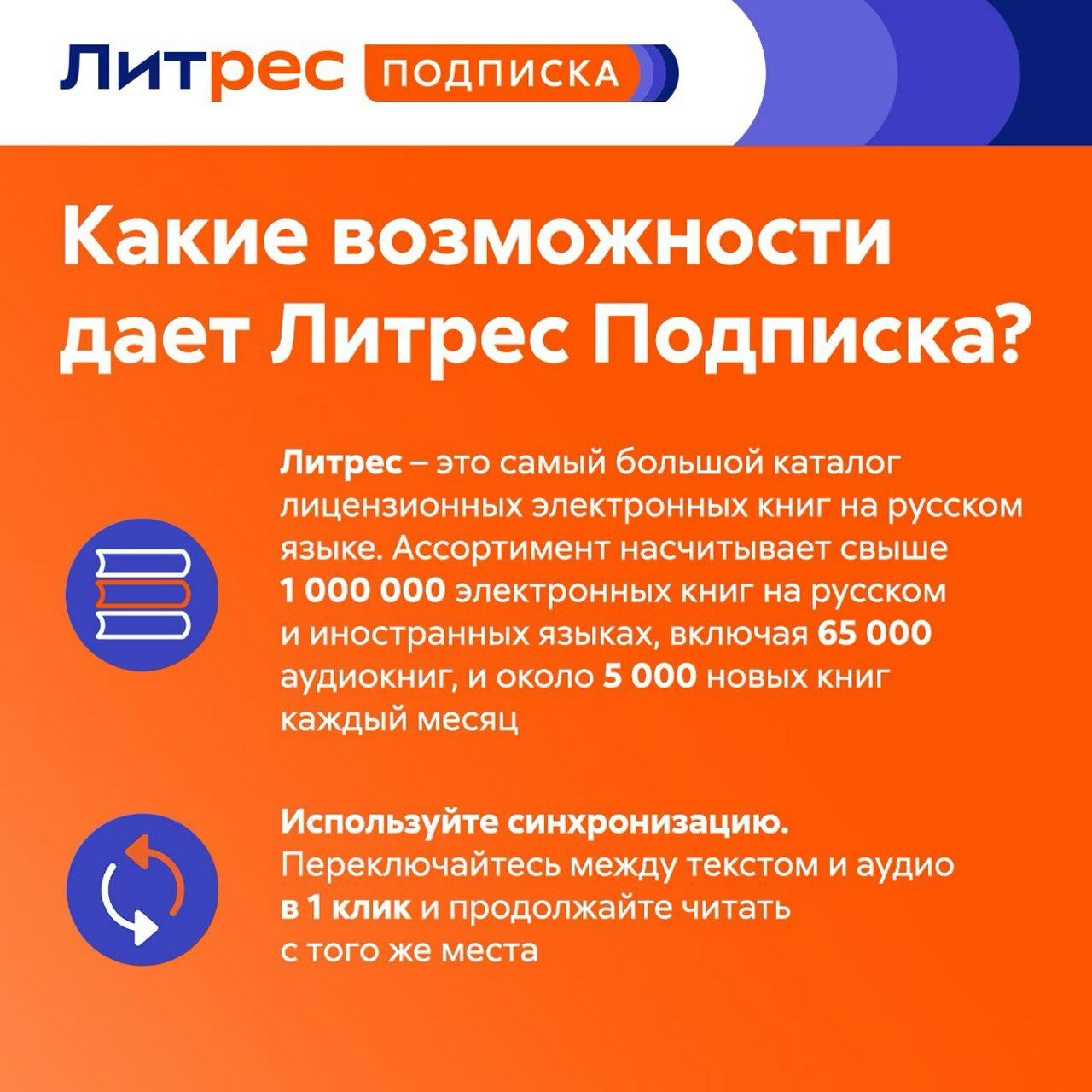 ЛитРес Подписка на 12 месяцев на аудиокниги и электронные книги — фото 1