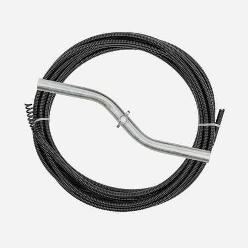 Изображение товара Спираль сантехническая (диам. 6 мм, длина 7,5 м.) с универсальной насадкой для труб диам. до 50 мм. Крокочист 51310-6-75
