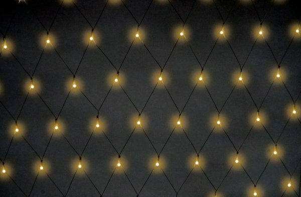 Гирлянда 230V 160 ламп накал белая 14W IP 44