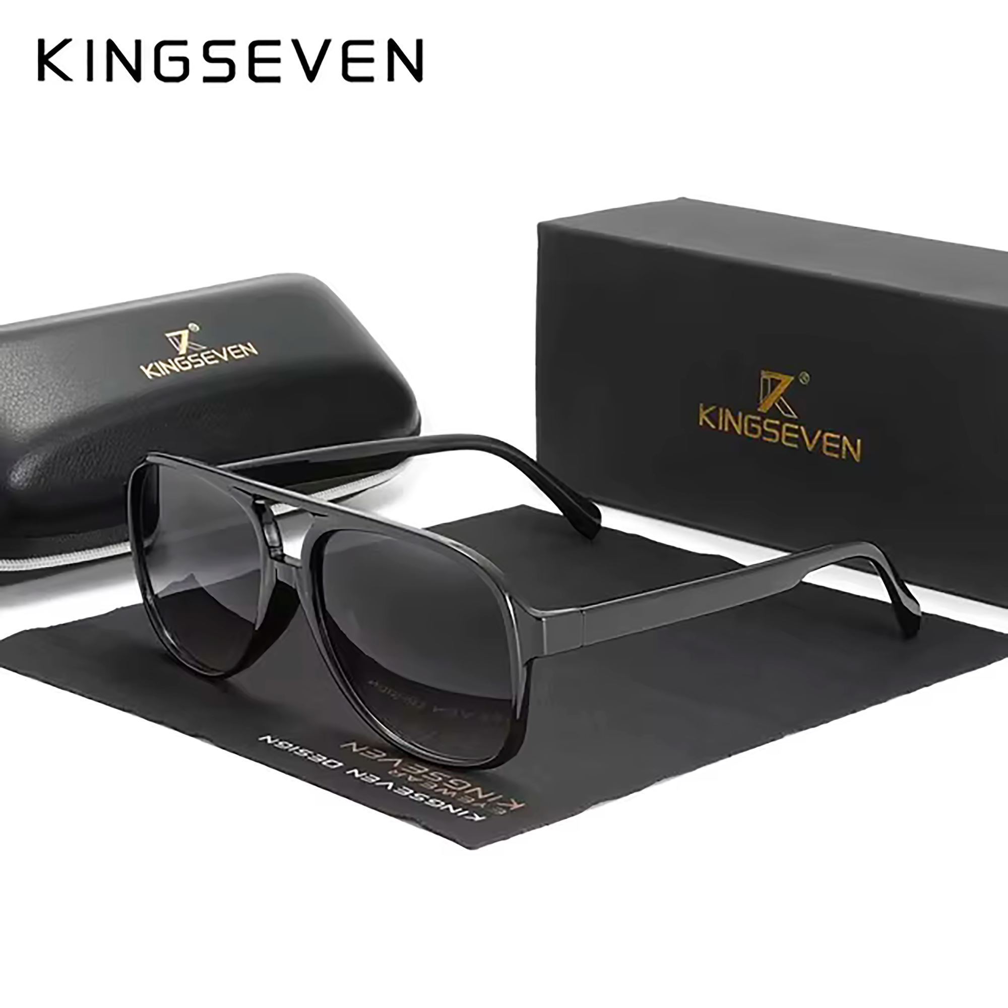 Солнцезащитные очки KINGSEVEN, черный