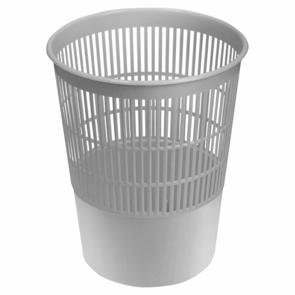 Корзина для бумаг BRAUBERG сетчатая 14 л серая 237004 237004