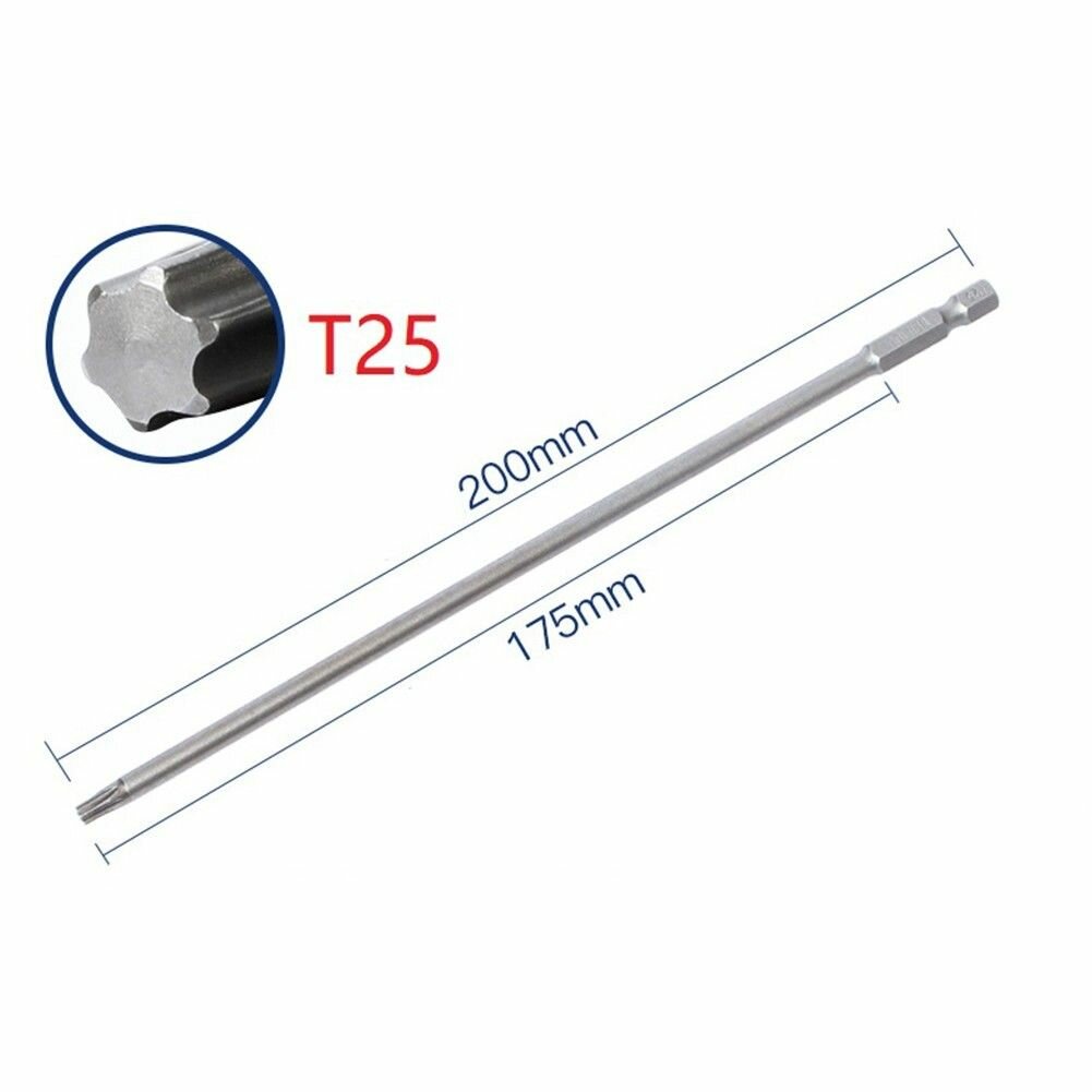OZ-SASH 1 6 шт 200 мм Магнитный для отвертки Torx Бита легированная сталь Для T10 T15 T20 T25 T27 T30