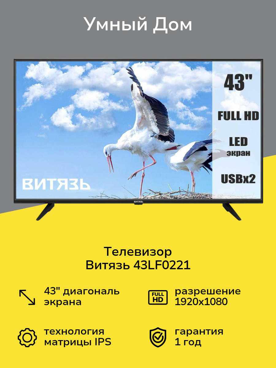Телевизор Витязь 43LF0221