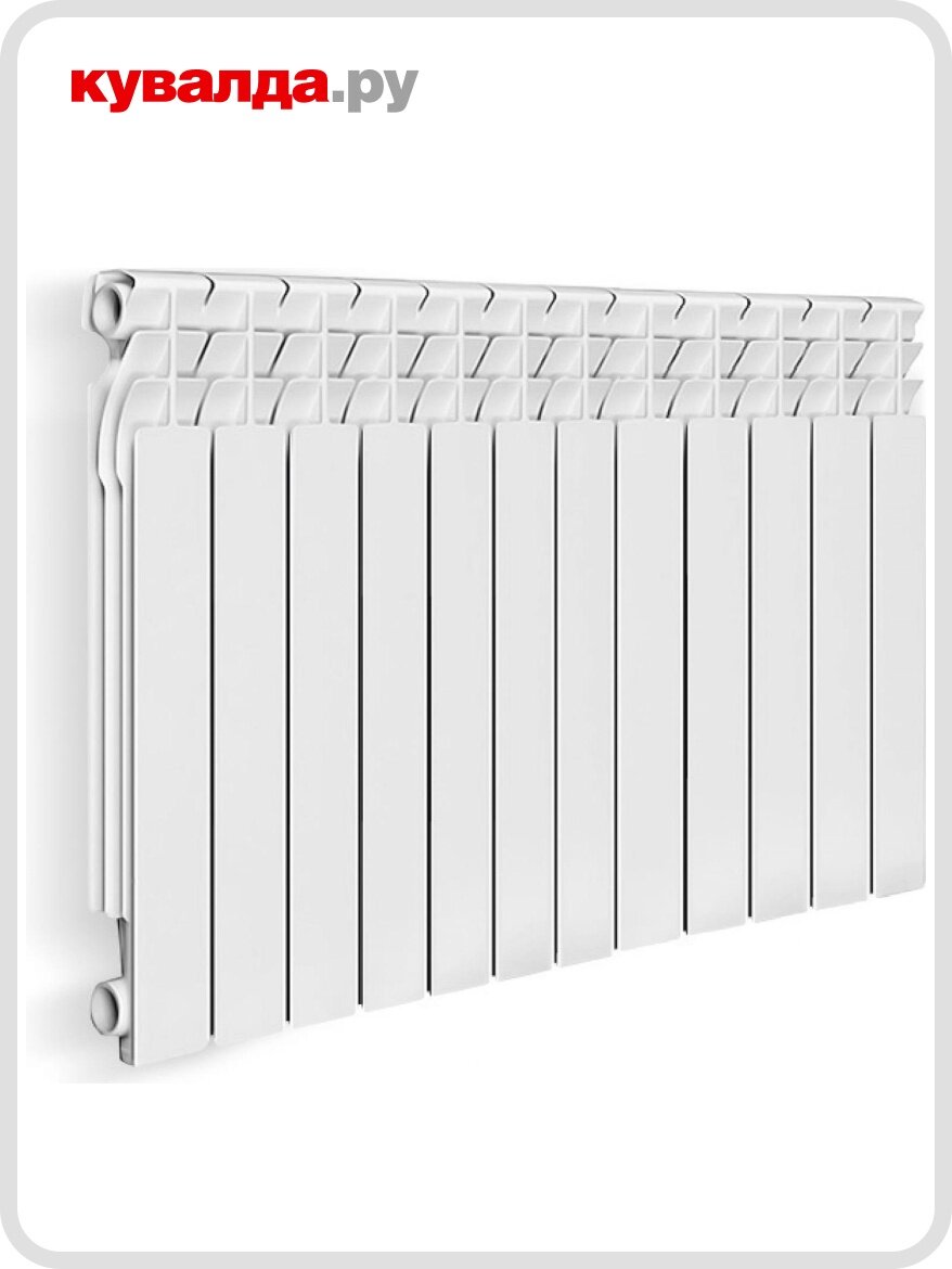 Радиатор отопления OASIS 500/70/12 алюминиевый литой