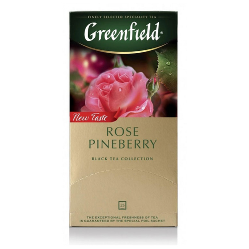 Greenfield Rose Pineberry (1,5гх25п)чай пак.черн.с доб.