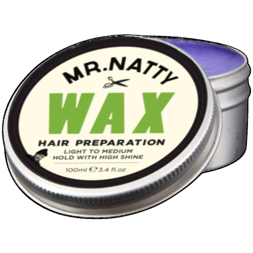 MR NATTY Воск Pomade Wax Hair Preparation, средняя фиксация, 100 мл, 100 г concept крем воск stylist sculptor cream wax 7 in 1 средняя фиксация 100 мл 200 г
