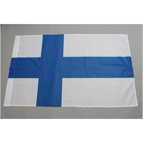флаг андреевский 90х135 см флажная сетка карман слева юнти Флаг Финляндия 90х135, ( флажная сетка, карман слева), юнти