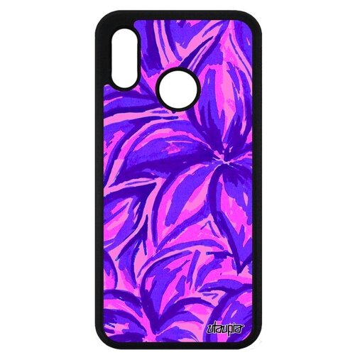 фото Защитный чехол на телефон // huawei p20 lite // "цветочный узор" лепестки стиль, utaupia, фиолетовый
