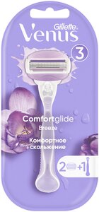 Фото Venus Женская бритва Venus Breeze + Сменные кассеты со встроенными полосками с гелем