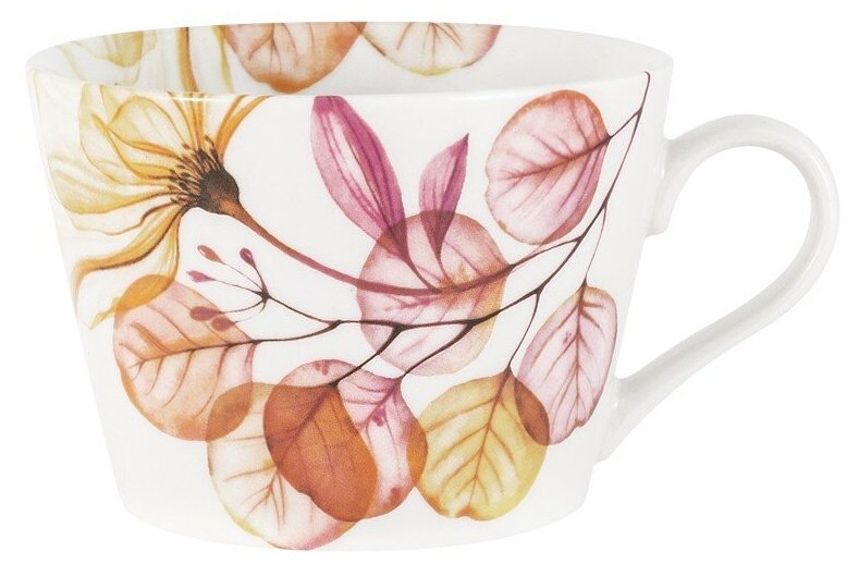 фото Кружка Home & Style "Азалия", бежевый, без инд. упаковки (HS5-TC478-A2001-A)