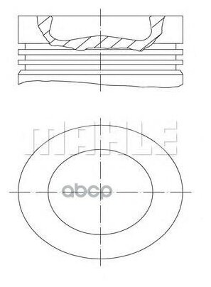 003 98 00_поршень ! D102.0 Mb Дв. Om904 Euro3/Om906 Mahle/Knecht арт. 003 98 00