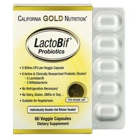 California Gold Nutrition LactoBif капс., 5 млрд КОЕ, 100 г, 60 шт., нейтральный, 1 уп.