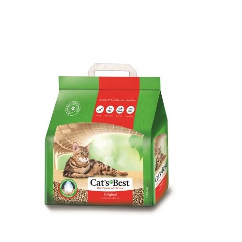 cats best комкующийся древесный наполнитель 10л original 65600 4 3 кг 25367 2 шт Наполнитель Cat's Best для кошачьих туалетов Original древесный, комкующийся 2,1кг