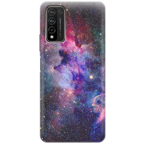 фото Ультратонкий силиконовый чехол-накладка для honor 10x lite с принтом "открытый космос" gosso