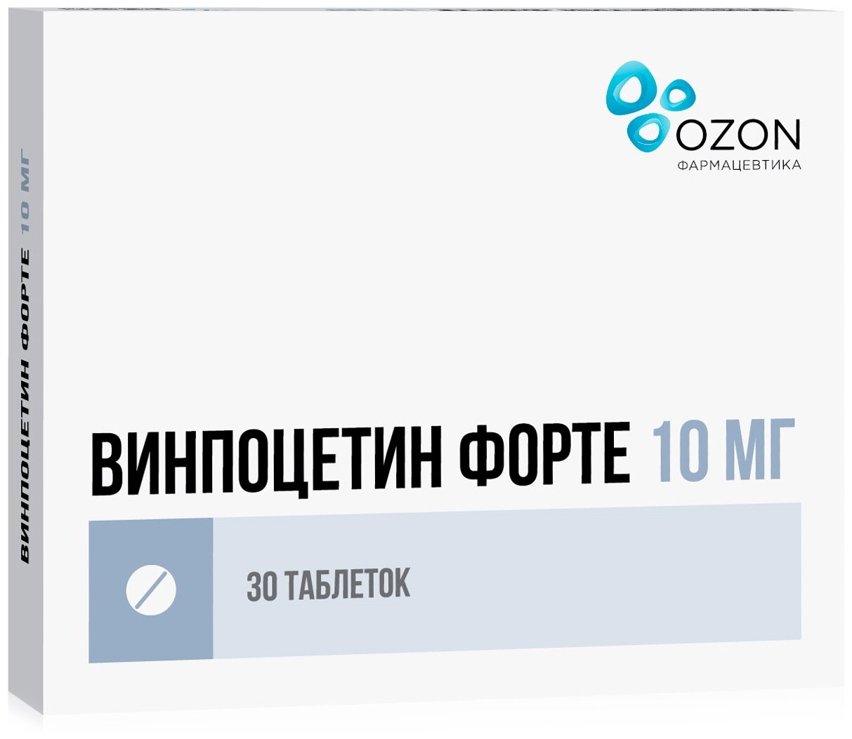 Винпоцетин форте таб., 10 мг, 30 шт.