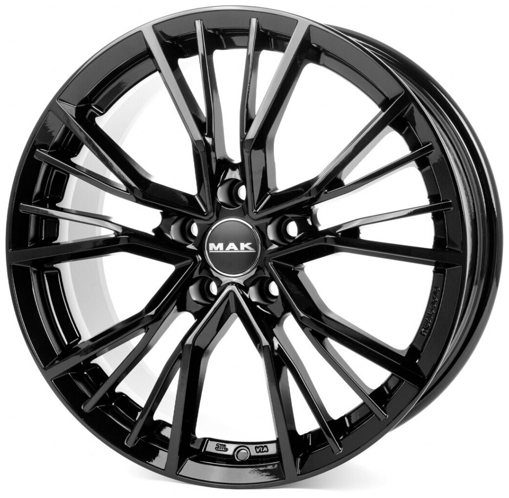 Литые колесные диски MAK Union Black 8.5x20 5x112 ET20 D66.45 Чёрный глянцевый с полированной лицевой частью (F8520UNBM20WS1X)