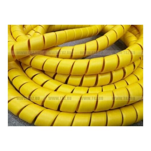 Спираль защитная для шлангов желтая пластиковая 12x16 (цена за 1м) ATD915101