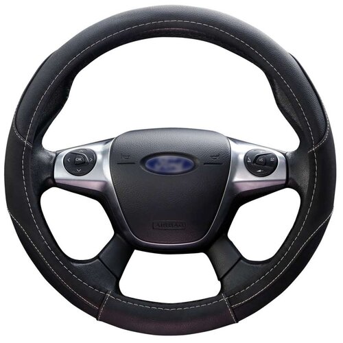 Оплетка модельная CLIM ART для Ford Focus, замшевая, Черный