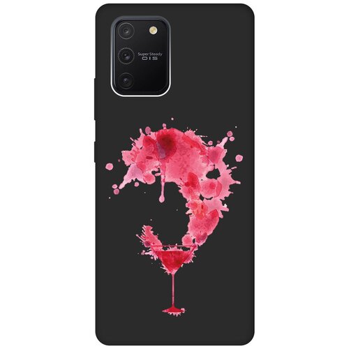 Матовый чехол Cocktail Splash для Samsung Galaxy S10 Lite / Самсунг С10 Лайт с 3D эффектом черный матовый чехол cocktail splash для samsung galaxy s10 самсунг с10 с 3d эффектом черный