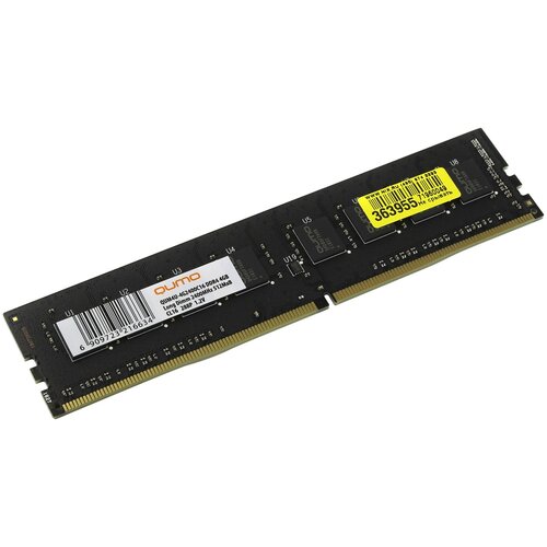 Модуль памяти DDR4 4GB Qumo QUM4U-4G2400C16 оперативная память qumo 4 гб ddr4 2400 мгц dimm cl16 qum4u 4g2400c16