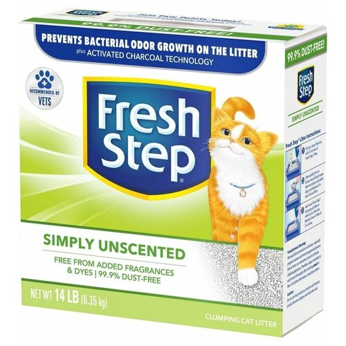 Наполнитель комкующийся Fresh Step Clumping Simply Unscented 6,35 кг