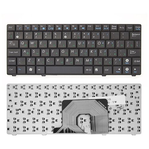 Клавиатура для ноутбука Asus Eee PC 900HA, 900SD, S101, T91, T91M, T91MT (p/n: 04GOA091KUS10-1, 04GOA092KUS10-1, 04GOA092KUS10-2, 04GOA092KUS11, MP-08F43US-5282, V100462AS1, V100462BS1) клавиатура для ноутбука asus eee pc 900sd белая