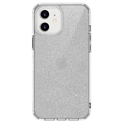 фото Чехол uniq lifepro tinsel anti-microbial для iphone 12 mini, прозрачный (ip5.4hyb(2020)-lprtclr)