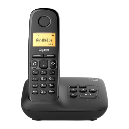 Радиотелефон Dect Gigaset A270A AM RUS черный автооветчик АОН S30852-H2832-S301