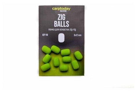 Пенка для оснастки зиг риг Carptoday Tackle Zig Balls зеленые