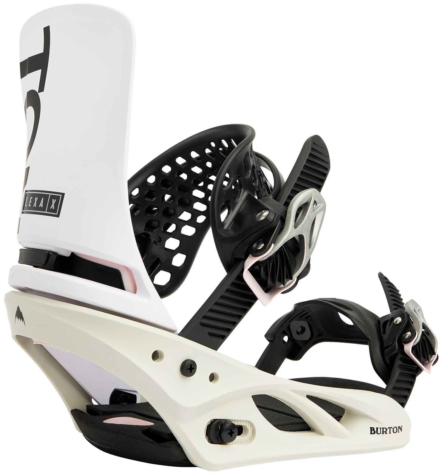 Крепления сноубордические Burton 2021-22 LEXA X WHITE/GRAY/LOGO, размер:M