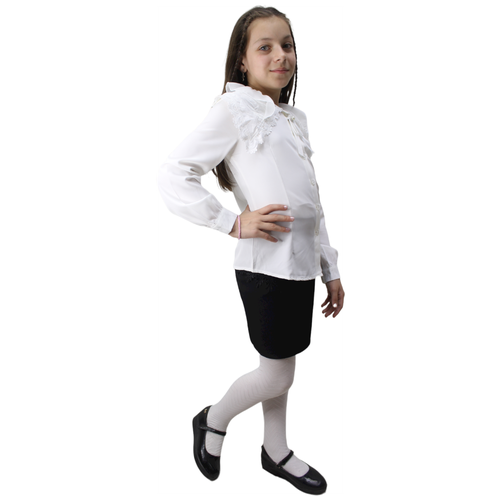 Юбка черная школьная для девочки размер:122 (122-140) Fashion черный  