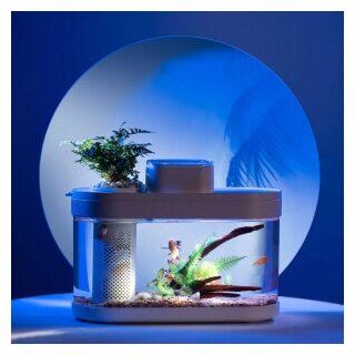 Умный Аквариум Xiaomi Geometry AI Smart Modular Fish Tank Pro 8-9L С180 (HF-JHYG07) версия с автокормушкой - фотография № 3