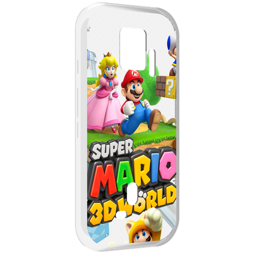 Чехол MyPads Super Mario 3D World для ZTE Nubia Red Magic 7S Pro задняя-панель-накладка-бампер