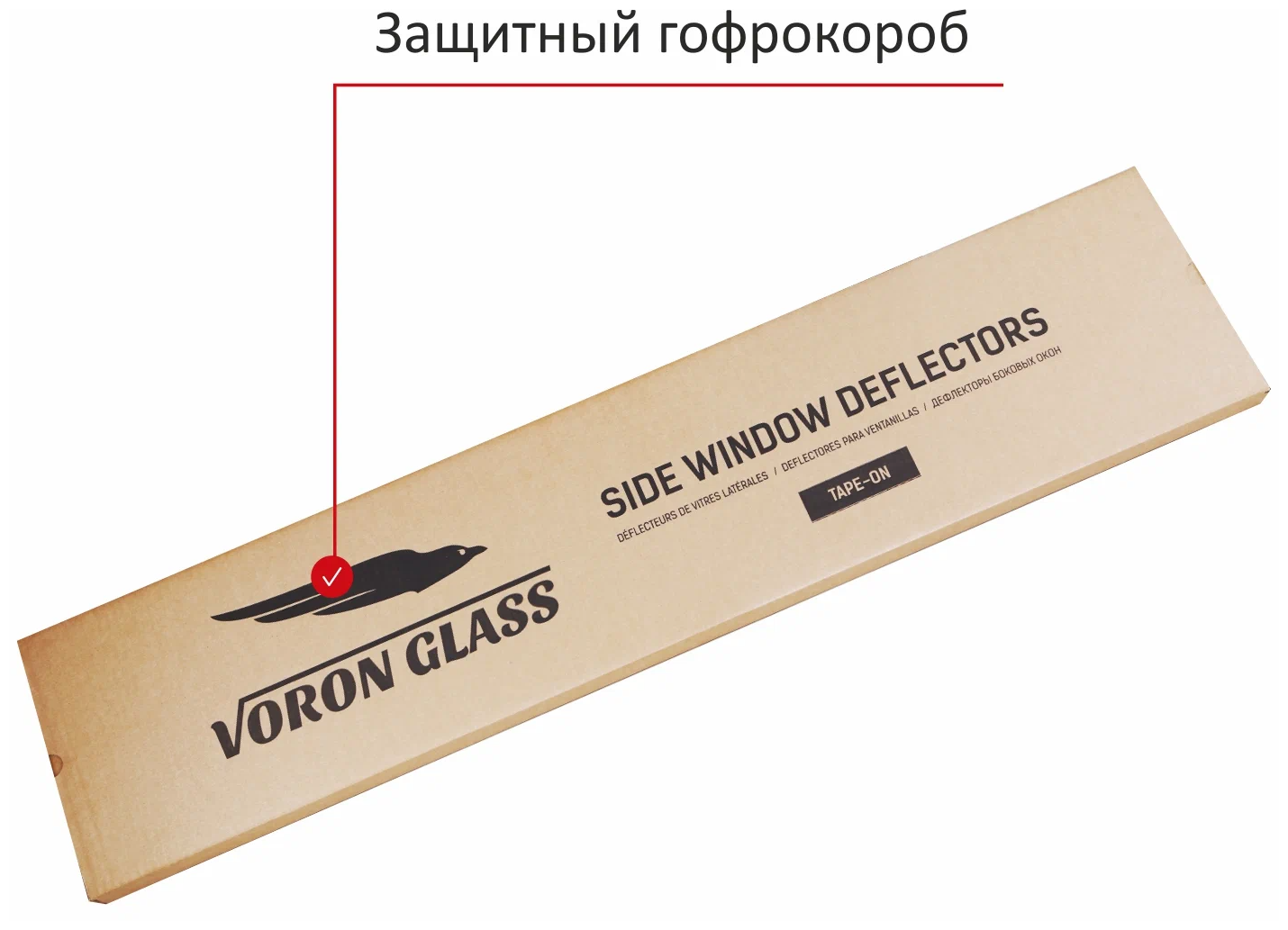 Дефлекторы окон неломающиеся Voron Glass серия Samurai для LADA VESTA SW Cross