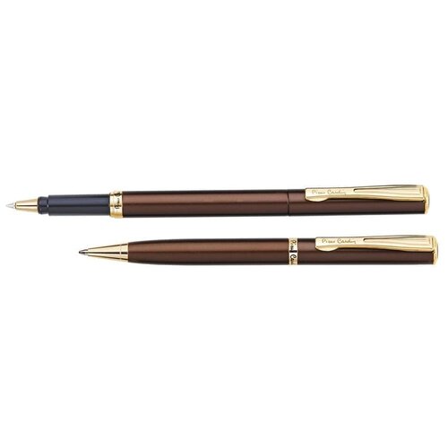 Набор Pierre Cardin PEN&PEN: ручка шариковая + роллер. Цвет - коричневый. Упаковка Е или E-1