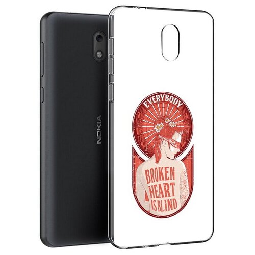 Чехол задняя-панель-накладка-бампер MyPads девушка разбитое сердце для Nokia 3 противоударный