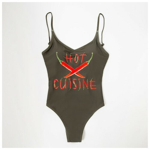 фото Купальник слитный для девочки, цвет зелёный, рост 152 rubi